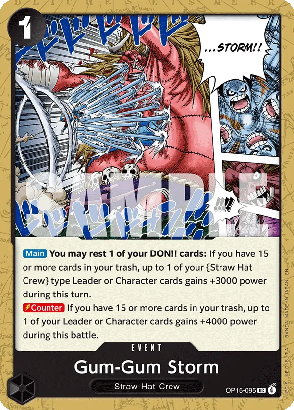 OP15-095 - Gum-Gum Storm - Event - Uncommon -