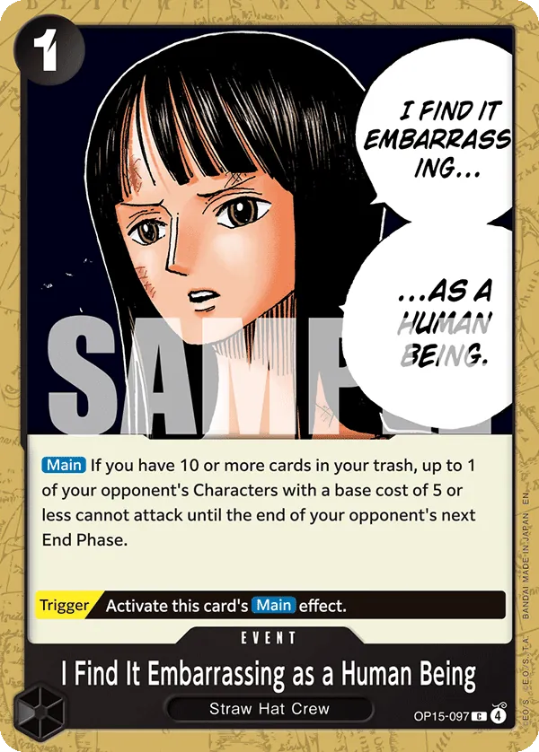 OP15-097 - I Find It Embarrassing as a Human Being - Event - Common -