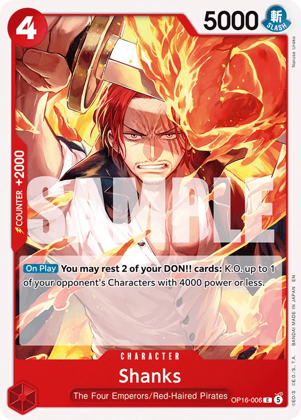 OP16-006 - Shanks - Character - Common