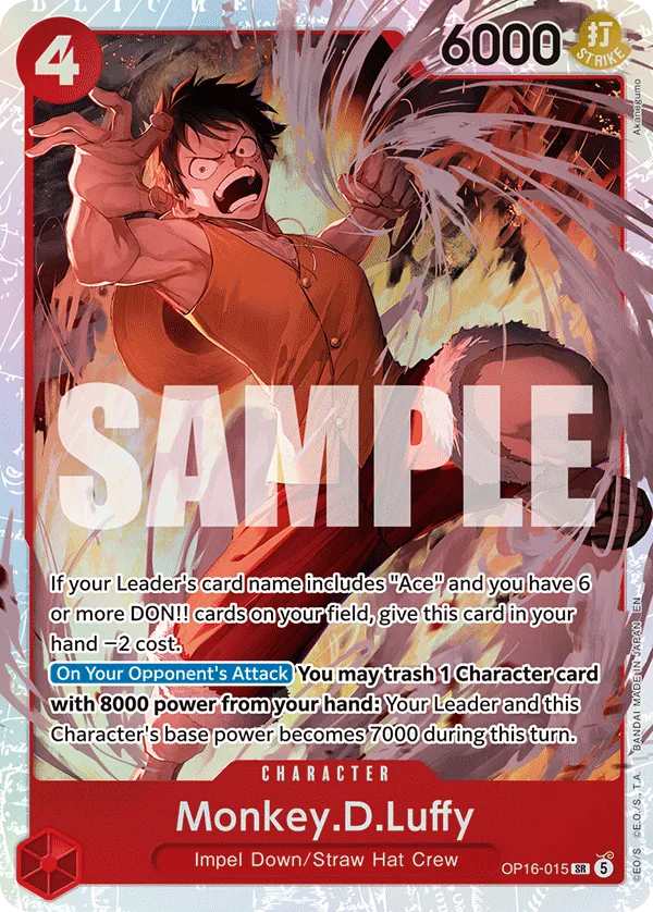 OP16-015 - Monkey.D.Luffy - Character - Super Rare