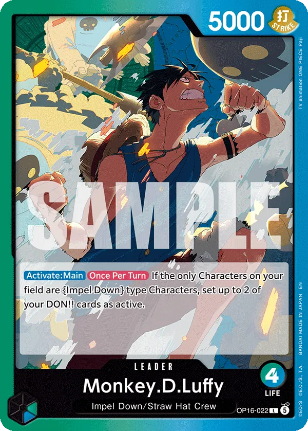 OP16-022 - Monkey.D.Luffy - Leader - Leader