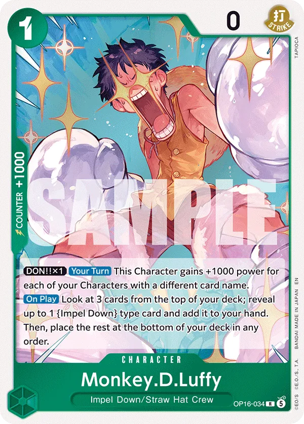 OP16-034 - Monkey.D.Luffy - Character - Rare
