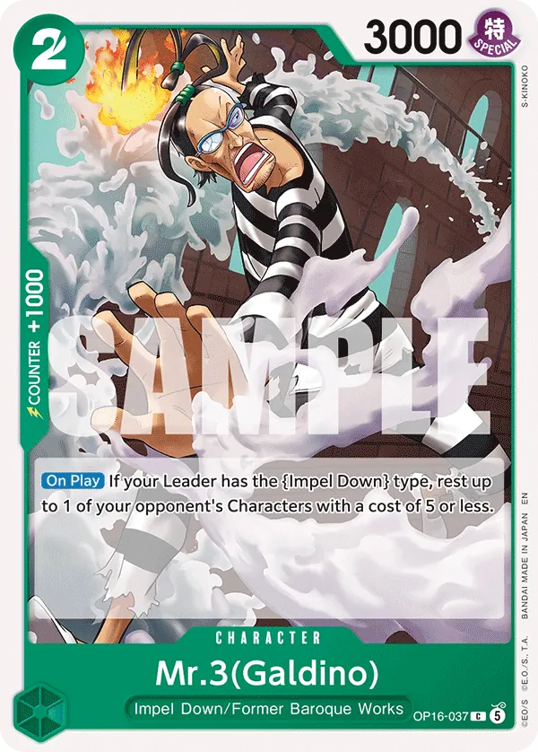 OP16-037 - Mr.3(Galdino) - Character - Common