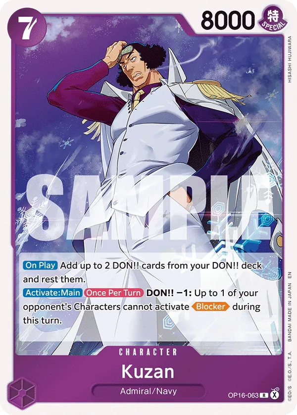 OP16-063 - Kuzan - Character - Rare