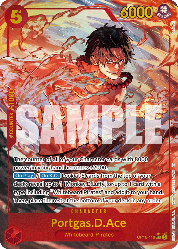 OP16-118 - Portgas.D.Ace - Character - AA
