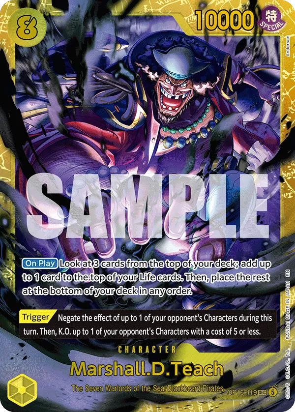 OP16-119 - Marshall.D.Teach - Character - Secret Rare