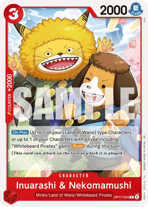 OP17-004 - Inuarashi & Nekomamushi - Character - Common