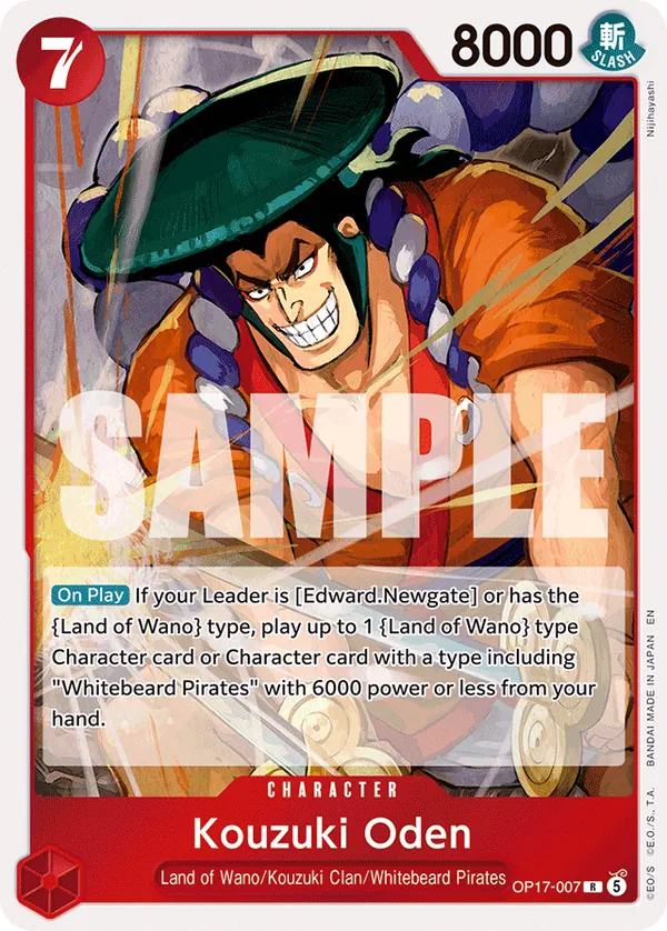 OP17-007 - Kouzuki Oden - Character - Rare