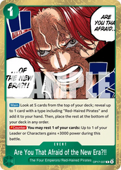 OP17-037 - Are You That Afraid of the New Era?!! - Event - Rare