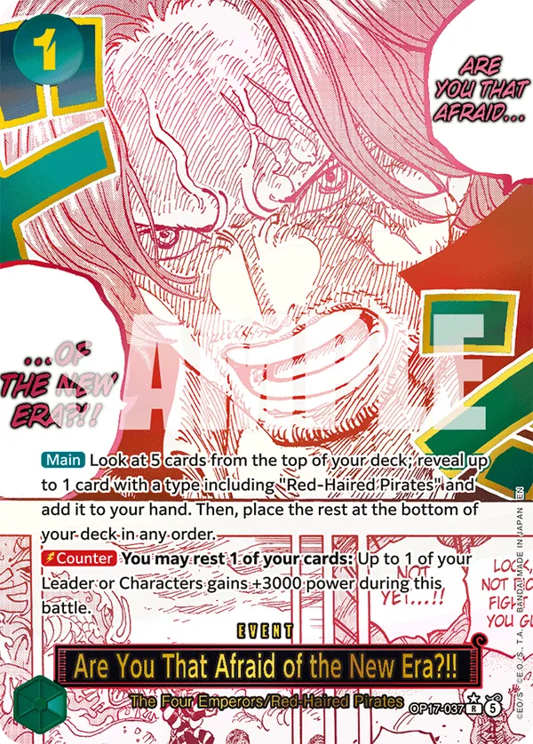 OP17-037 - Are You That Afraid of the New Era?!! - Event -