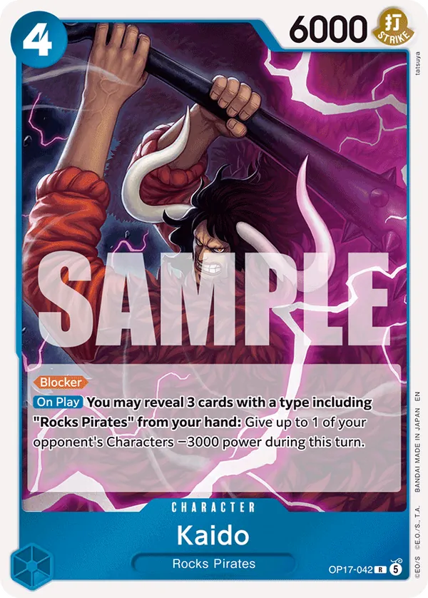 OP17-042 - Kaido - Character - Rare - $0.38
