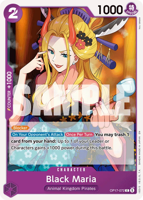 OP17-072 - Black Maria - Character - Common - $0.30