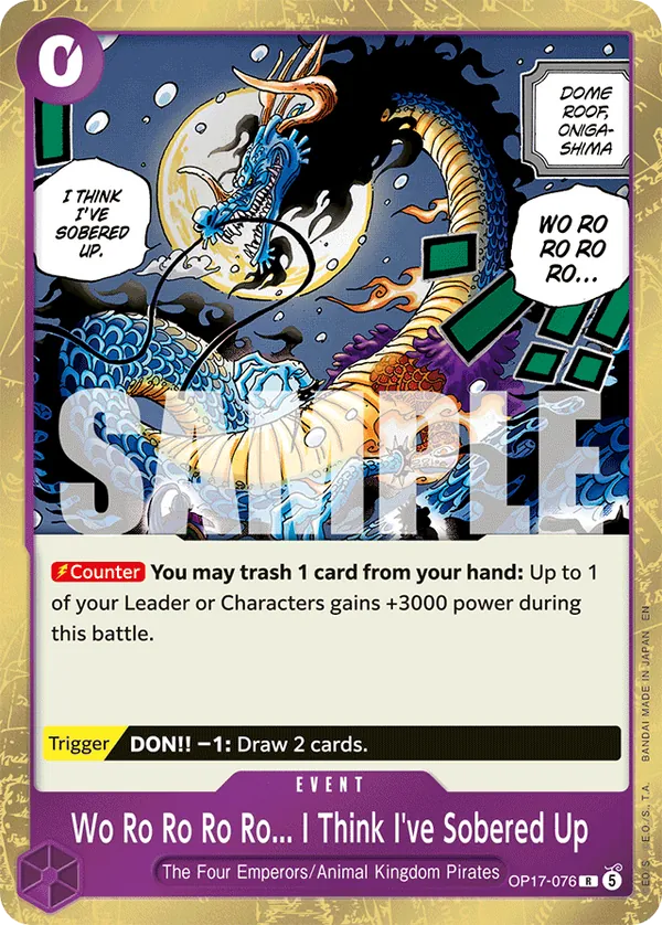 OP17-076 - Wo Ro Ro Ro Ro... I Think I've Sobered Up - Event - Rare - $0.28