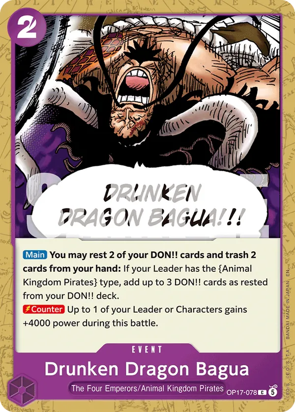 OP17-078 - Drunken Dragon Bagua - Event - Common - $0.12