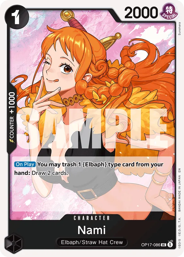 OP17-086 - Nami - Character - Uncommon - $0.28