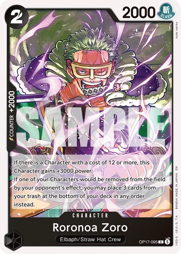 OP17-095 - Roronoa Zoro - Character - Common - $0.28
