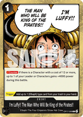 OP17-096 - I'm Luffy!! The Man Who Will Be King of the Pirates!! - Event - Rare - $0.37