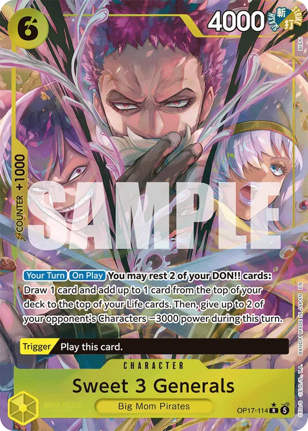 OP17-114 - Sweet 3 Generals - Character -