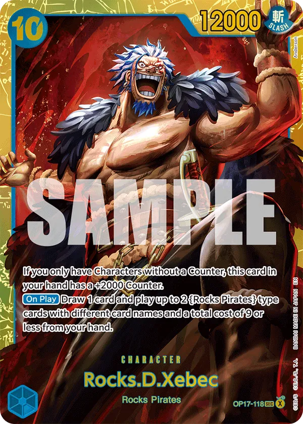 OP17-118 - Rocks.D.Xebec - Character - Secret Rare - $29.23