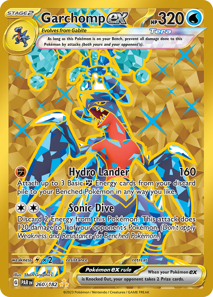 Garchomp ex - 260/182 - Secret Rare