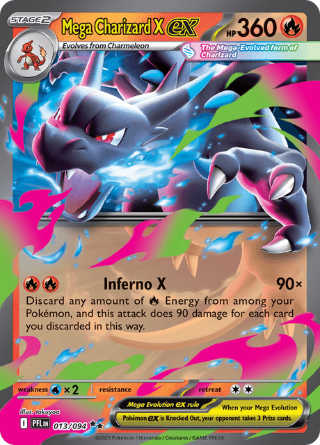 PFL - 13 - Mega Charizard X ex - RStage 2 - Double Rare