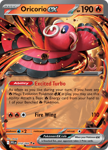 PFL - 18 - Oricorio ex - RBasic - Double Rare
