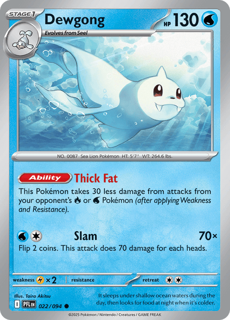 PFL - 22 - Dewgong - WStage 1 - Common