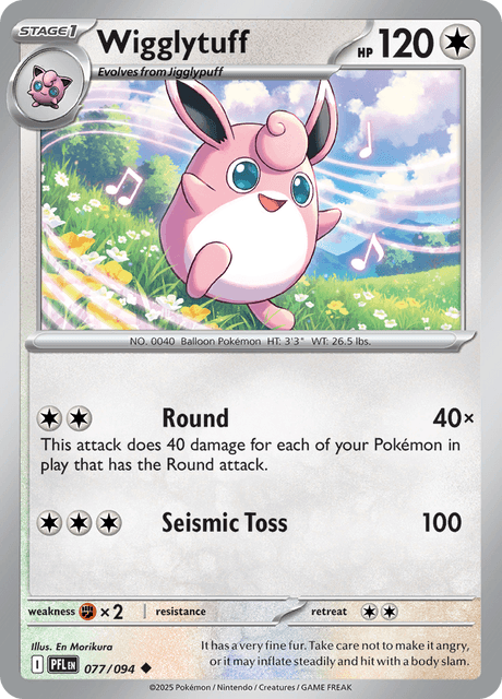 PFL - 77 - Wigglytuff - CStage 1 - Uncommon