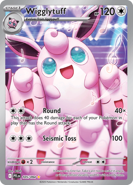 PFL - 105 - Wigglytuff - CStage 1 - Art Rare