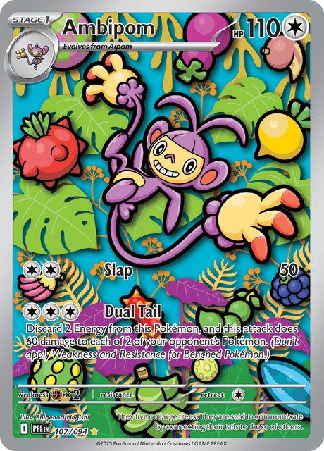 PFL - 107 - Ambipom - CStage 1 - Art Rare