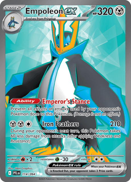 PFL - 114 - Empoleon ex - MStage 2 - Ultra Rare