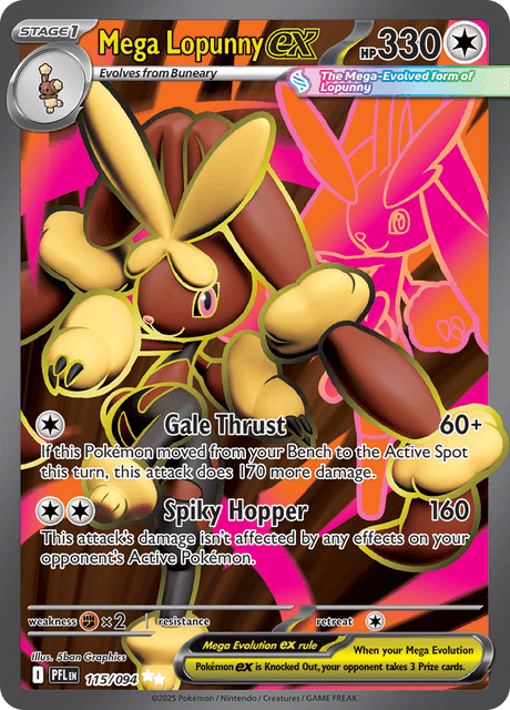 PFL - 115 - Mega Lopunny ex - CStage 1 - Ultra Rare