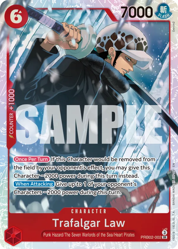 PRB02-002 - Trafalgar Law - Character - Super Rare