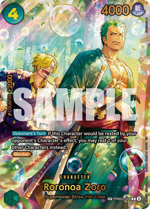 PRB02-006 - Roronoa Zoro - Character - Special Card