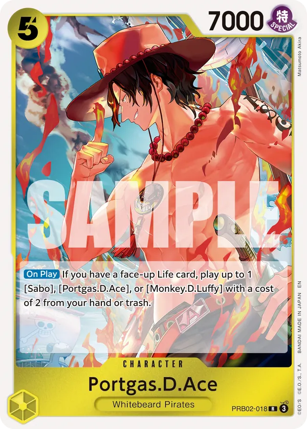 PRB02-018 - Portgas.D.Ace - Character - Rare