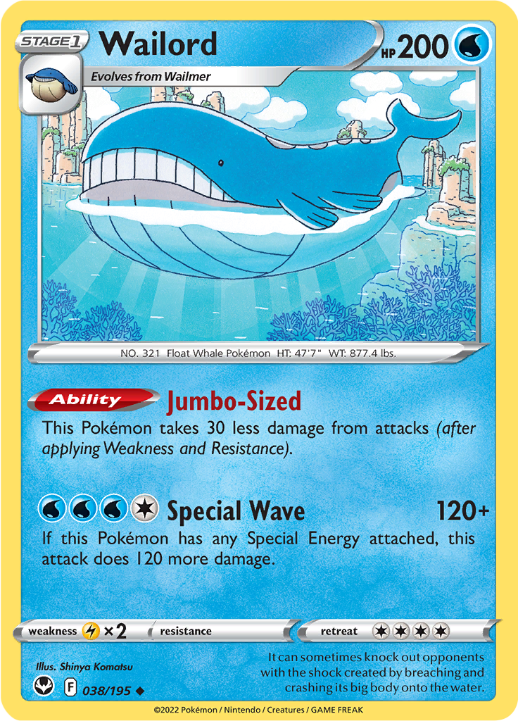 Wailord - 38/195 - Uncommon ESPAÑOL