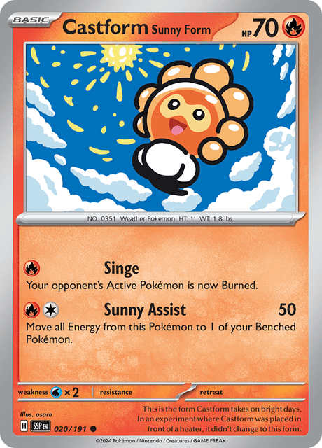 SSP - 020 - Castform Sunny Form