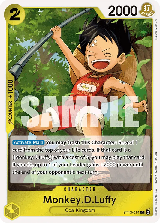 ST13-014 - Monkey.D.Luffy - Character