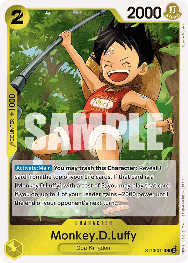 ST13-014 - Monkey.D.Luffy - Character