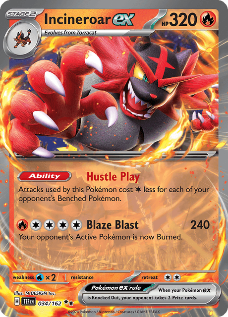 034 - Incineroar ex - Double Rare