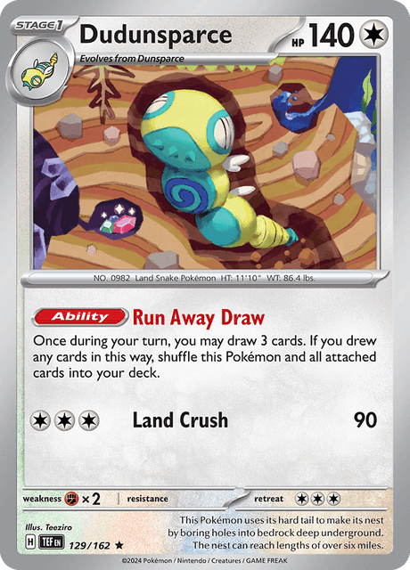 129 - Dudunsparce - Rare