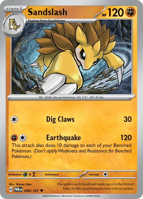 098 - Sandslash - Uncommon