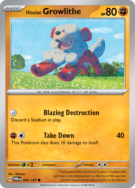 099 - Hisuian Growlithe - Common