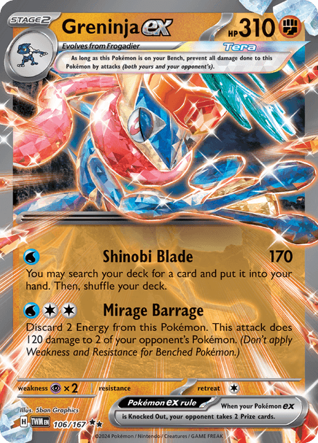 106 - Greninja ex - Double Rare