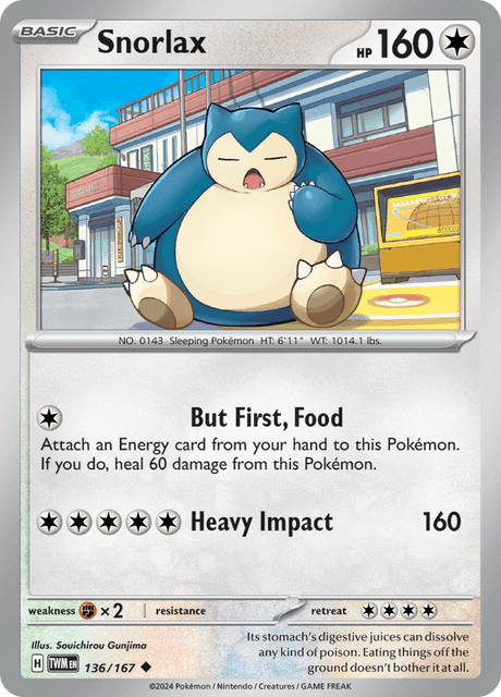 136 - Snorlax - Uncommon