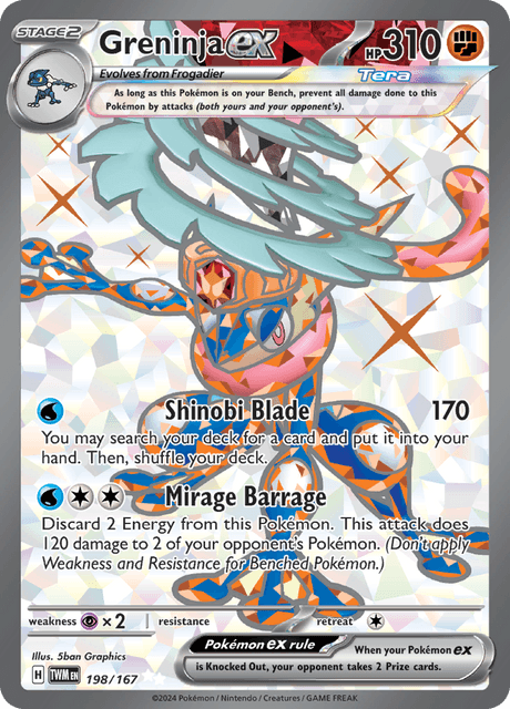 198 - Greninja ex - Ultra Rare