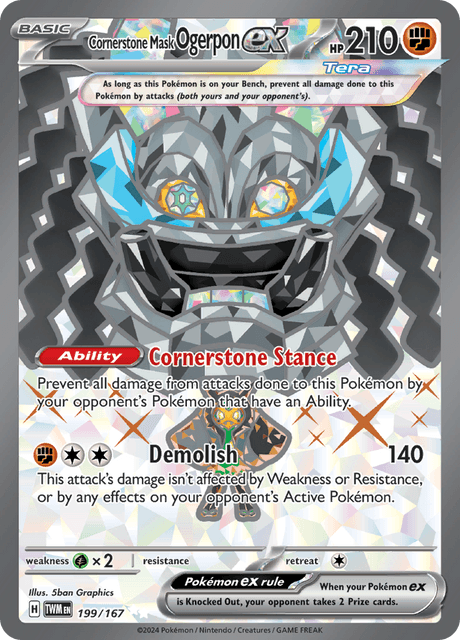 199 - Cornerstone Mask Ogerpon ex - Ultra Rare