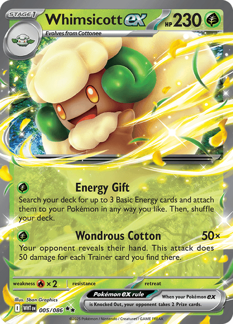 WHT - 5 - Whimsicott ex - Double Rare