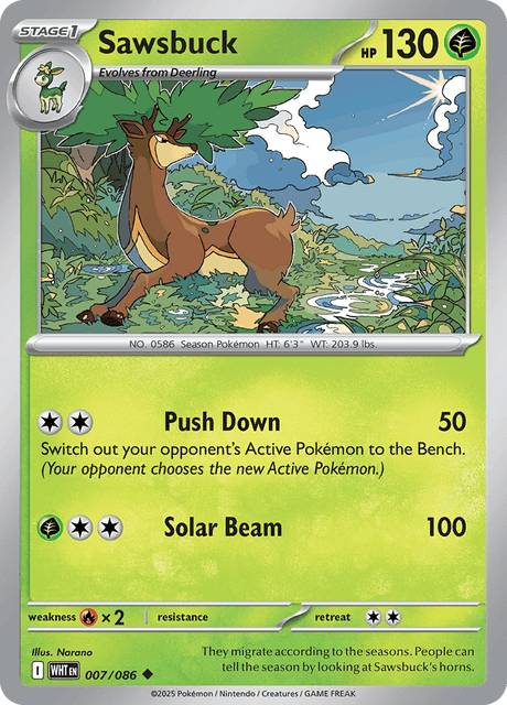 WHT - 7 - Sawsbuck - Uncommon