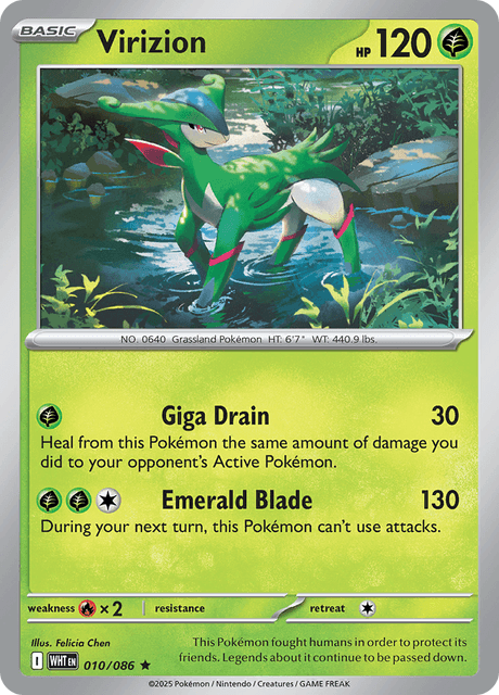 WHT - 10 - Virizion - Rare